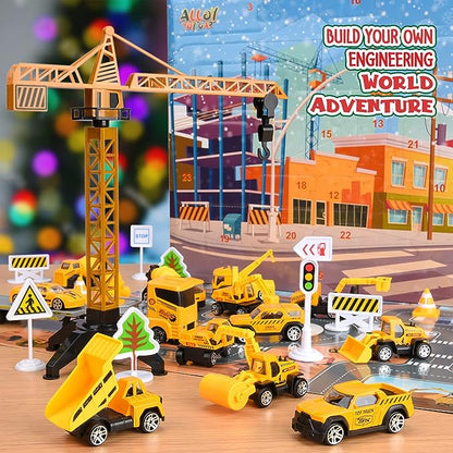 Adventskalender med Byggfordon - Över 4 000 sålda! Begränsat lager