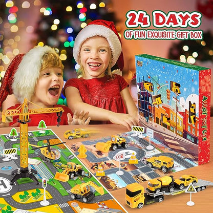 Adventskalender med Byggfordon - Över 4 000 sålda! Begränsat lager