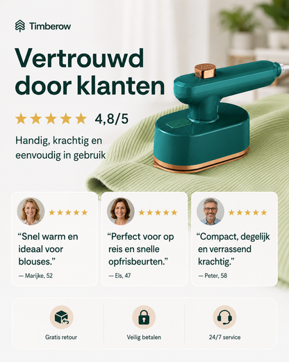 Portabelt Mini-Ångstrykjärn – 50% RABATT