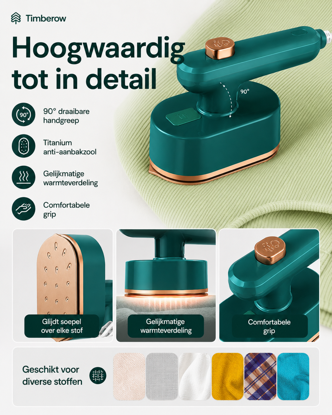 Portabelt Mini-Ångstrykjärn – 50% RABATT