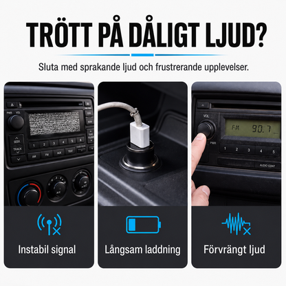 Bluetooth Bilradio med USB - Över 11 000 sålda! Begränsat lager