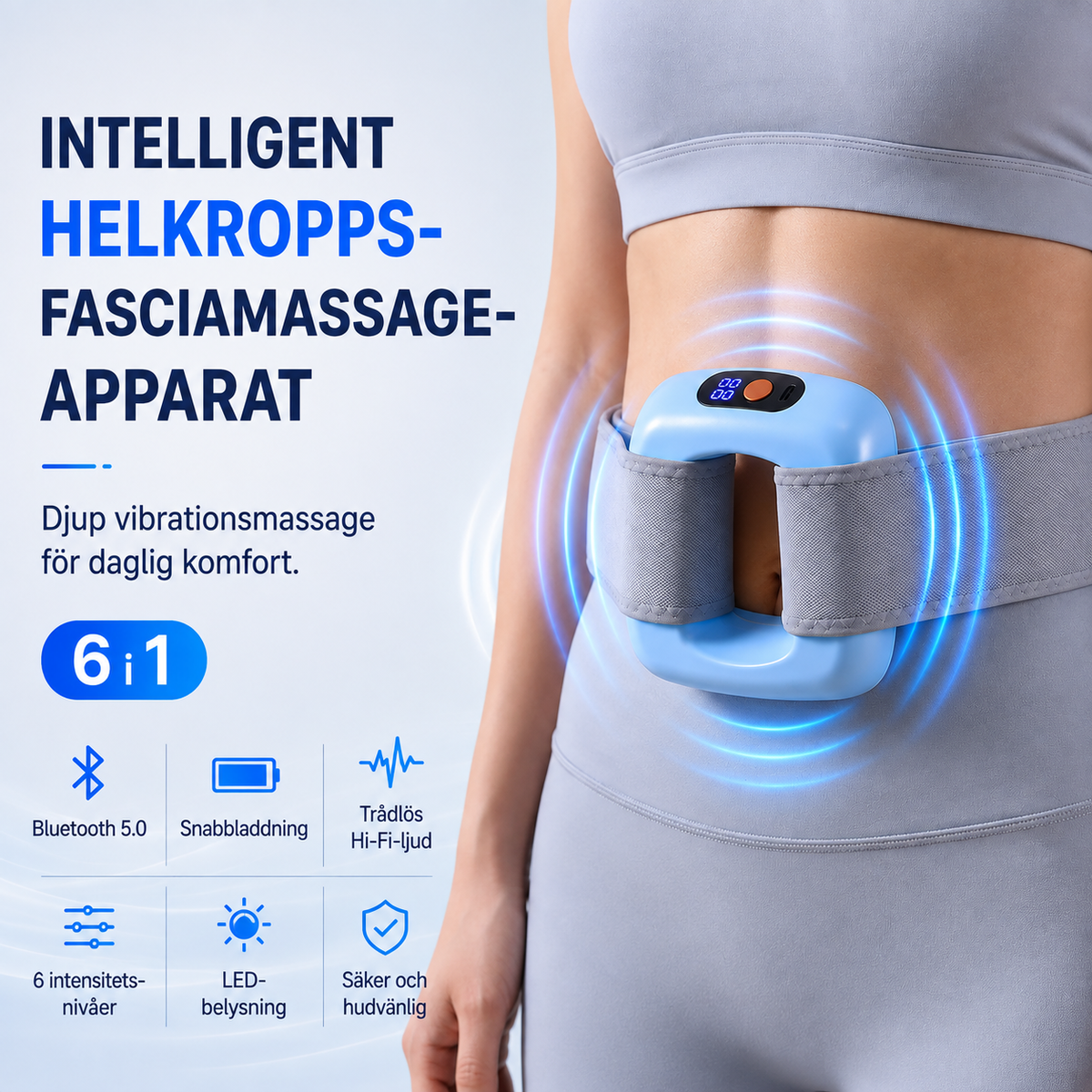 Vibrerande Massagebälte för Hela Kroppen - Över 6 000 sålda! Begränsat lager