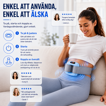 Vibrerande Massagebälte för Hela Kroppen - Över 6 000 sålda! Begränsat lager