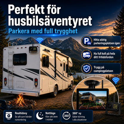 Trådlöst 1080P Multikamerasystem (komplett paket med 4 trådlösa kameror och en central bildskärm) - Över 6500 sålda! Begränsat lager