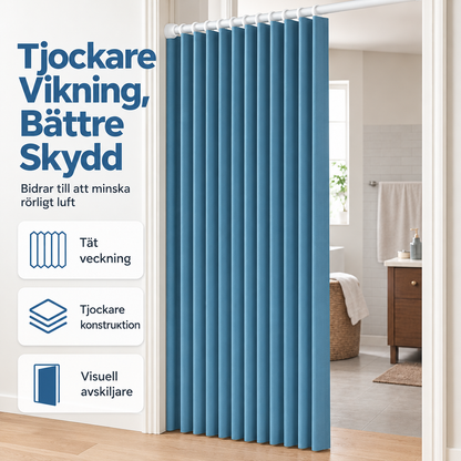 Magnetiskt Vikbart Dörrdraperi – 1+1 GRATIS
