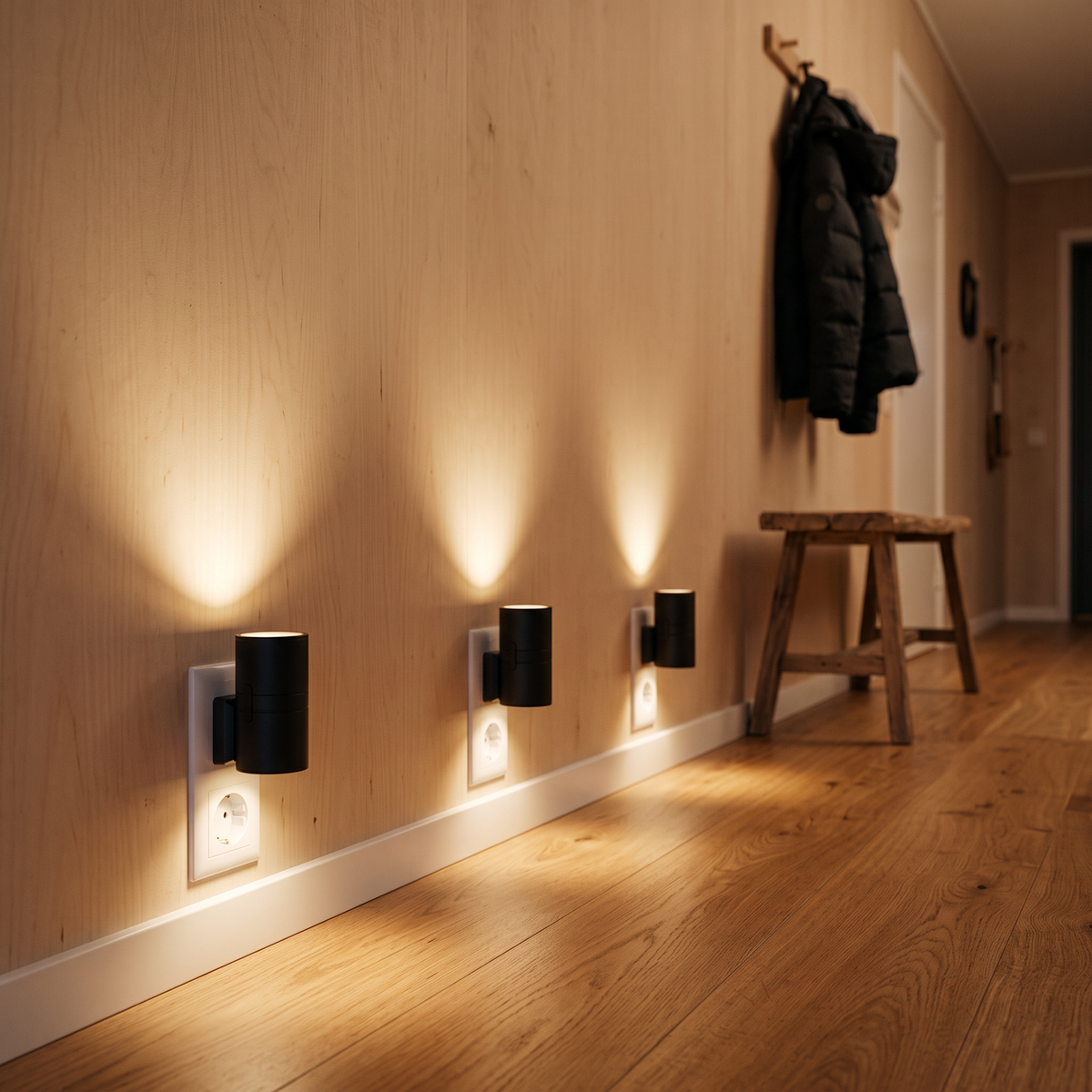 Automatisk Vägglampa för Vägguttag (Innehåller 2 stycken)- Över 4000 sålda! Begränsat lager