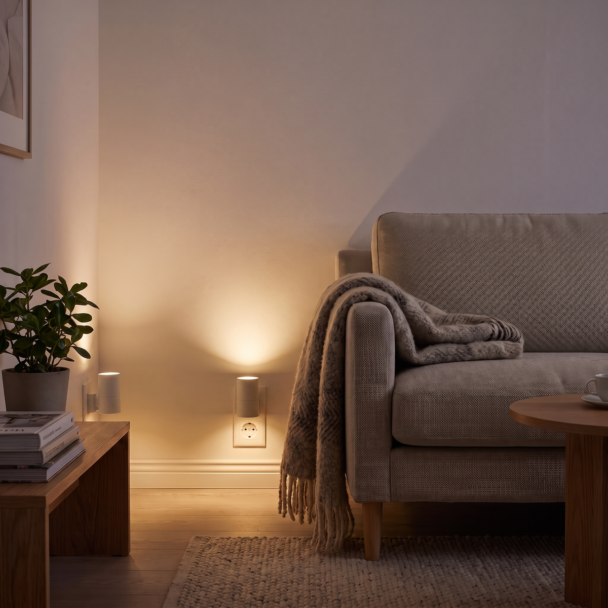 Automatisk Vägglampa för Vägguttag (Innehåller 2 stycken)- Över 4000 sålda! Begränsat lager