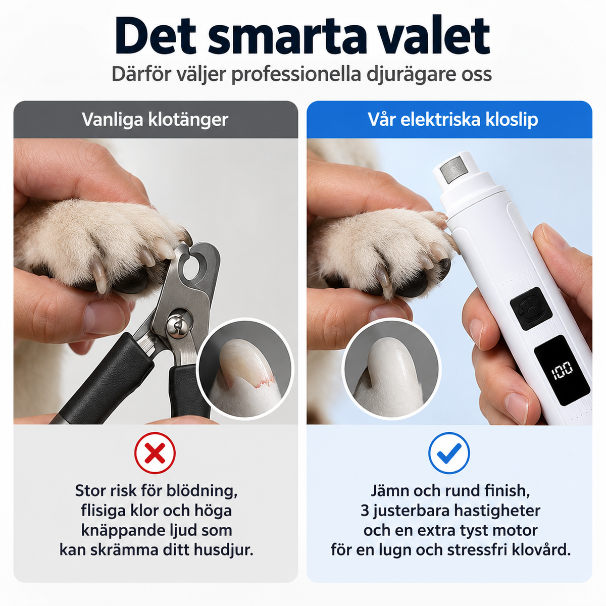 Digital Nagelslip för Husdjur - 50 % RABATT