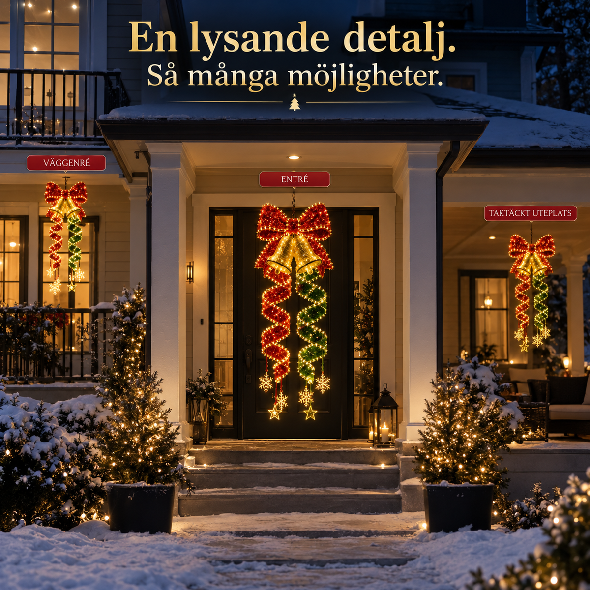 Hängande Spiralbelysning för Jul – 50% RABATT