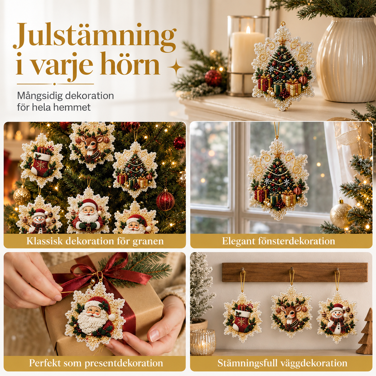 DIY Diamantmålning – Hängande Juldekoration 50% RABATT