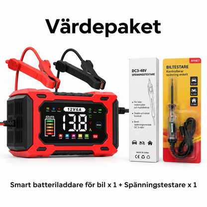 Smart Batteriladdare för Bil – 50% RABATT