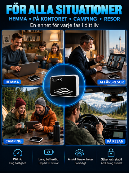 Portabel WiFi för Resor – 50% RABATT