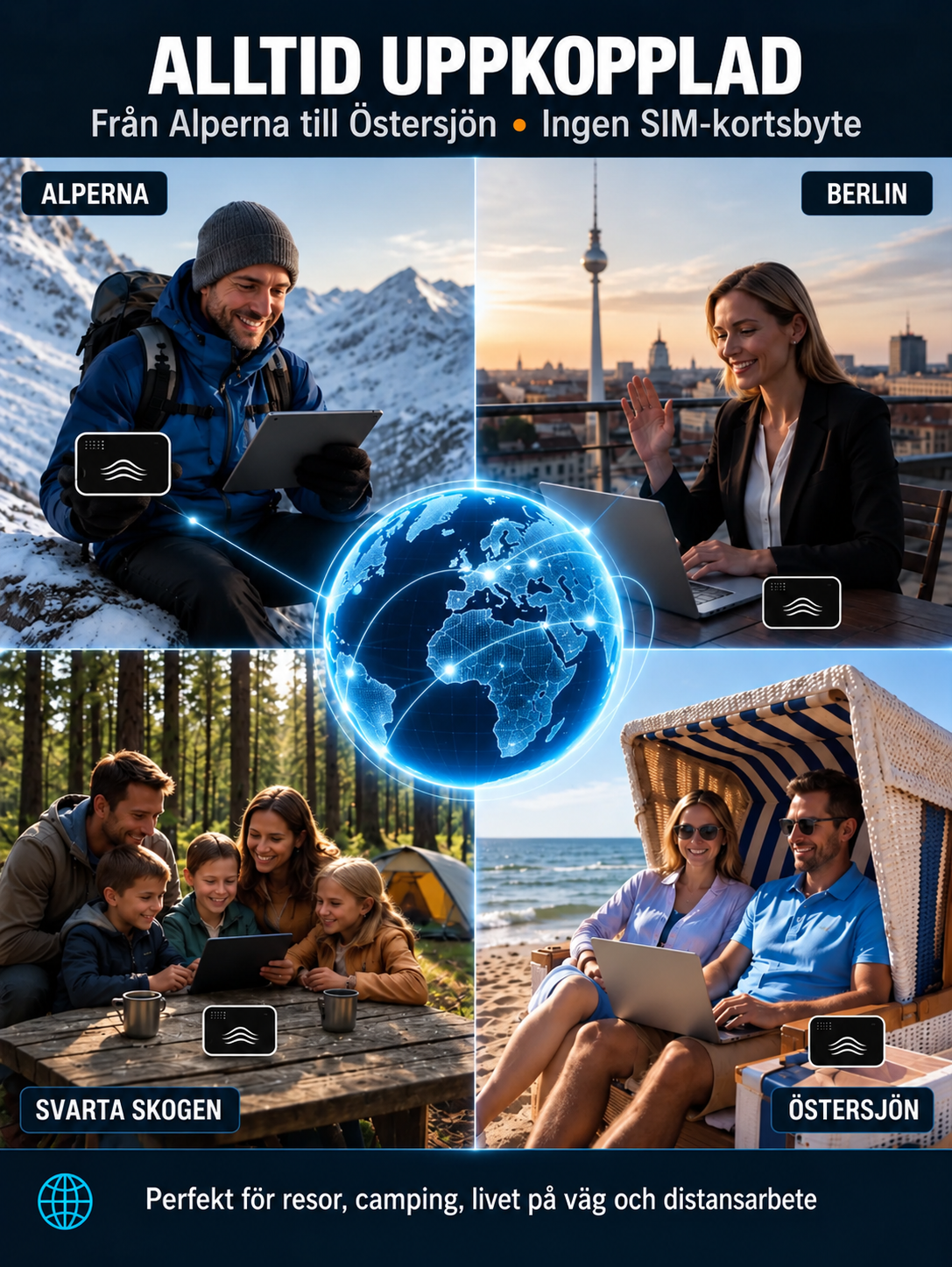 Portabel WiFi för Resor – 50% RABATT