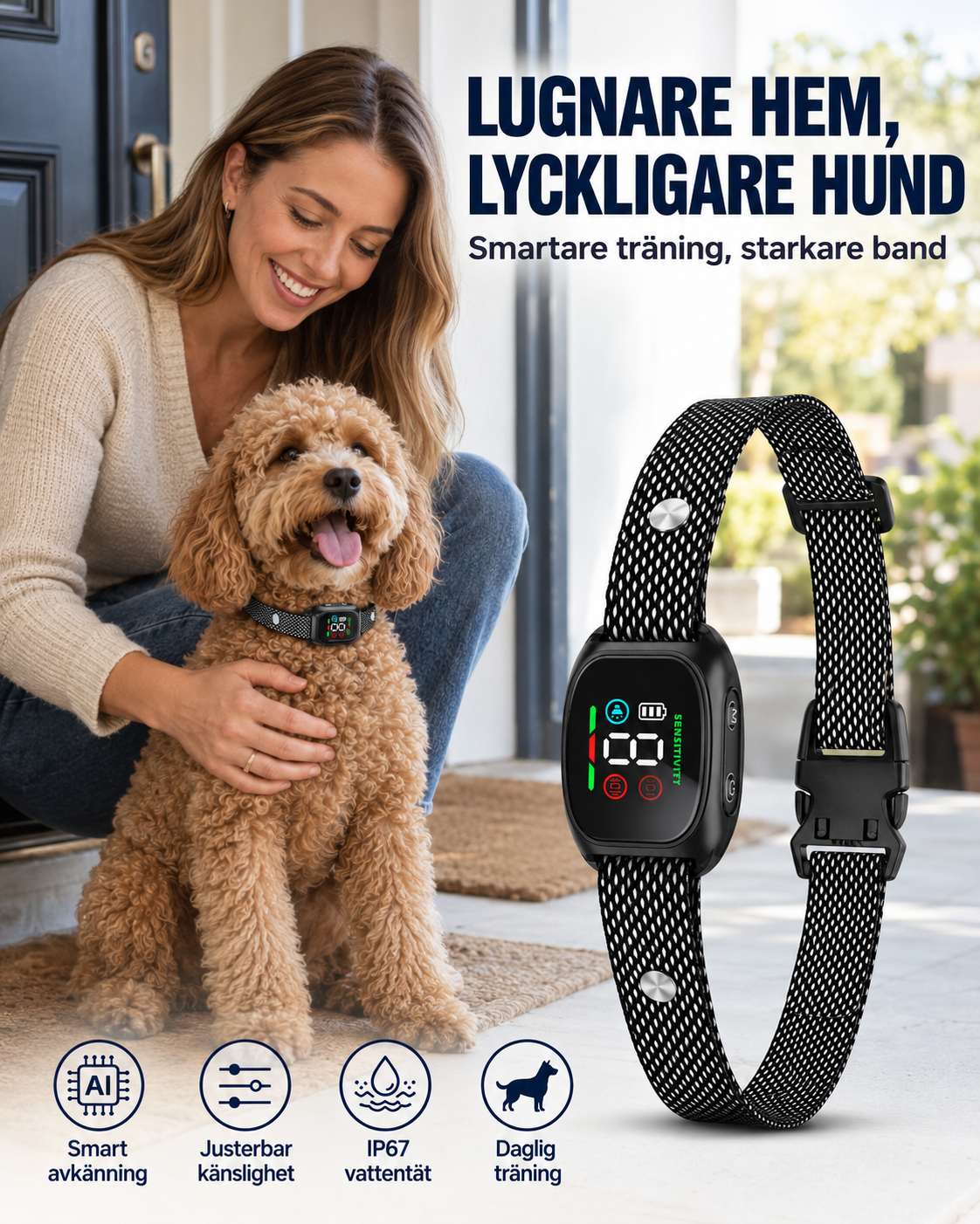 Skonsamt Antiskällhalsband – 50% RABATT