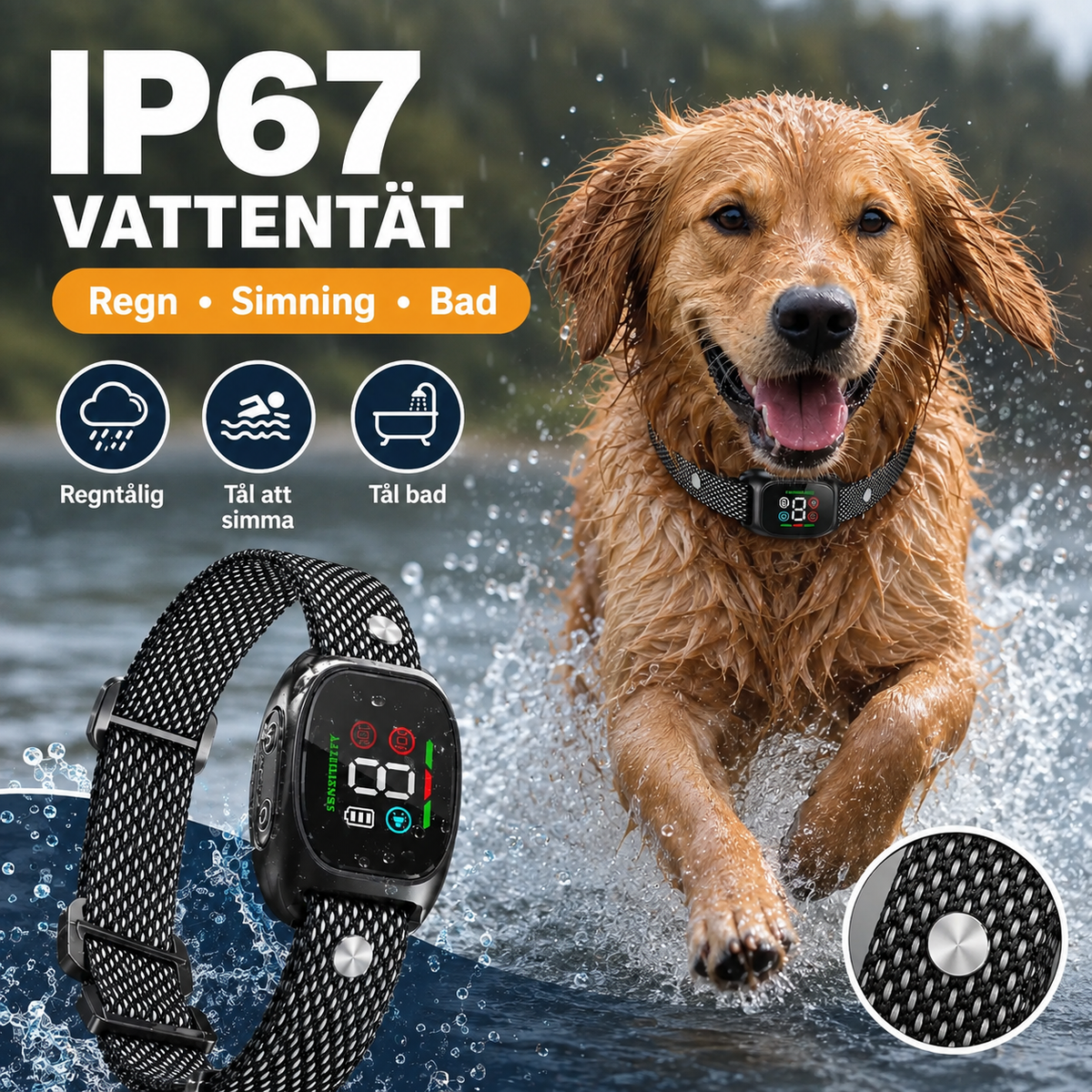 Skonsamt Antiskällhalsband – 50% RABATT