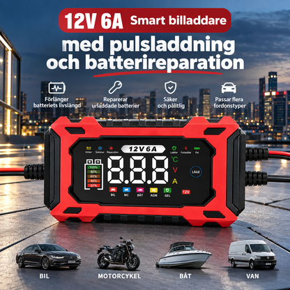 Smart Batteriladdare för Bil – 50% RABATT