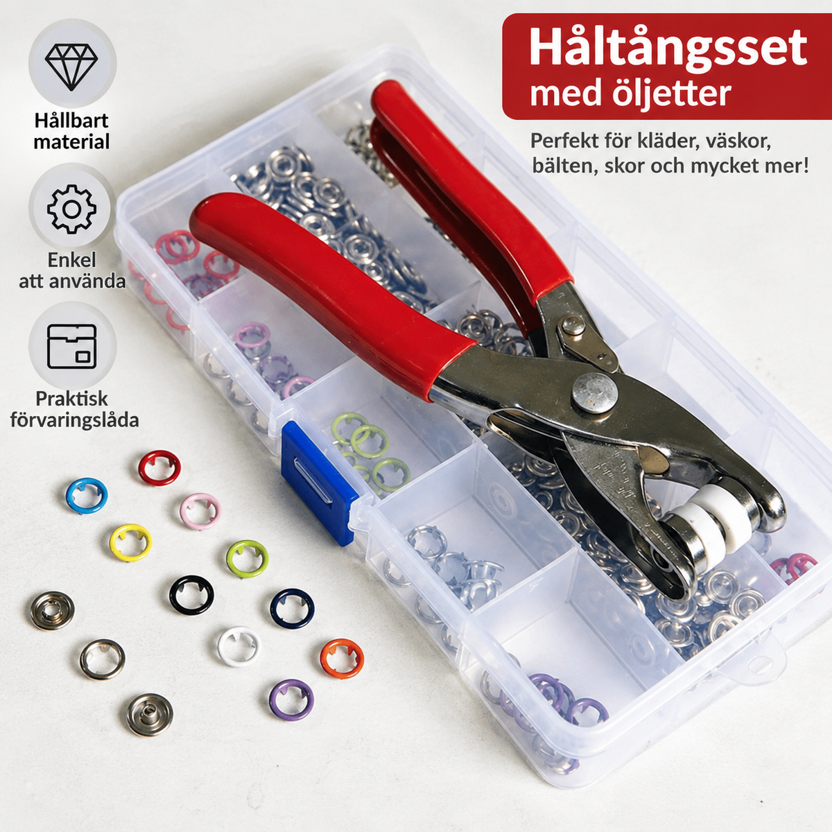 Tryckknappskit med Monteringstång – 50% RABATT