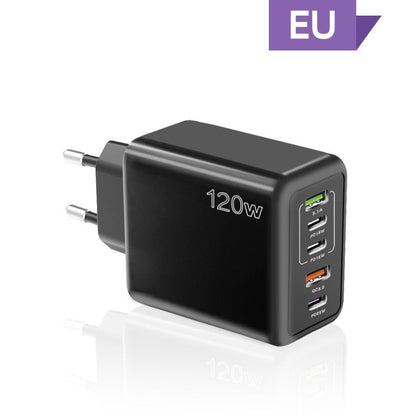 120W 5-Port Snabbladdare