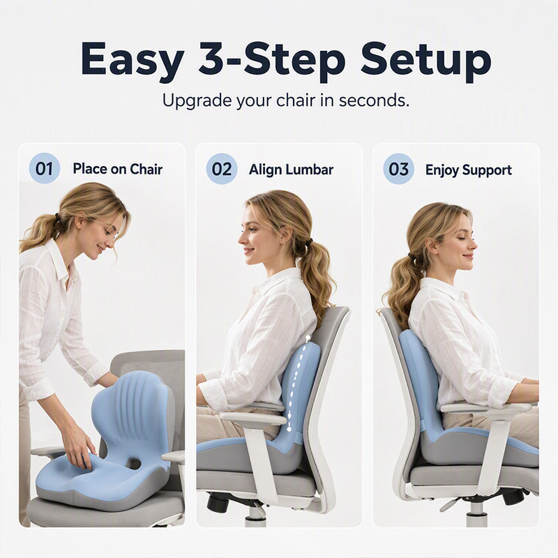 Ergonomisk Sittdyna med Ryggstöd - Över 9000 sålda! Begränsat lager