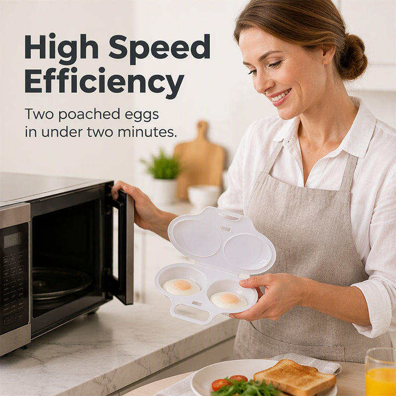 Äggpocherare för Mikrovågsugn - köp 1 och få 1 GRATIS! - Över 5 000 sålda! Begränsat lager
